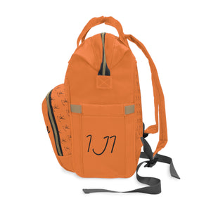 I Jump Instead Trophy Backpack - Tangerine Orange w/ Black Logo