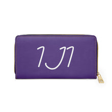 Load image into Gallery viewer, I Jump Instead Trophy Wallet - Polished Purple w/ White Logo
