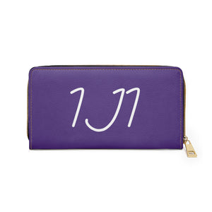 I Jump Instead Trophy Wallet - Polished Purple w/ White Logo