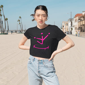 Women's I Jump Instead Silky Cropped Tee