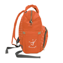 Load image into Gallery viewer, I Jump Instead Trophy Backpack - Juicy Orange w/ White Logo
