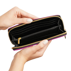 I Jump Instead Trophy Wallet - Magenta w/ Black Logo