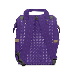 I Jump Instead Trophy Backpack - Polished Purple w/ White Logo