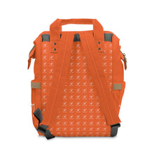 Load image into Gallery viewer, I Jump Instead Trophy Backpack - Juicy Orange w/ White Logo
