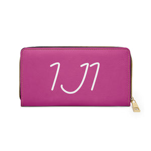 I Jump Instead Trophy Wallet - Magenta w/ White Logo