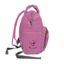 Load image into Gallery viewer, I Jump Instead Trophy Backpack - Blush Pink w/ Black Logo
