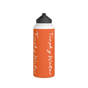 I Jump Instead Stainless Steel Water Bottle - Juicy Orange w/ White Logo