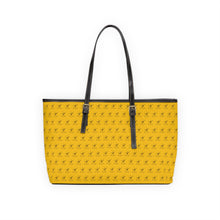 Load image into Gallery viewer, Faux Leather Shoulder Bag - Zesty Lemon w/ Black Logo
