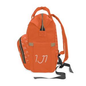 I Jump Instead Trophy Backpack - Juicy Orange w/ White Logo