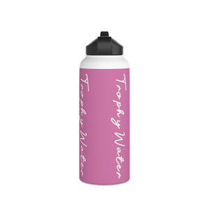 I Jump Instead Stainless Steel Water Bottle - Blush Pink w/ White Logo