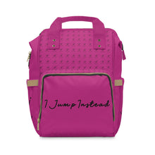 Load image into Gallery viewer, I Jump Instead Trophy Backpack - Magenta w/ Black Logo
