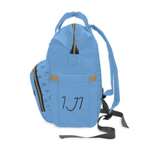 Load image into Gallery viewer, I Jump Instead Trophy Backpack - Baby Blue w/ Black Logo
