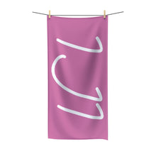 Load image into Gallery viewer, IJI Beach Towel - Blush Pink w/ White Logo
