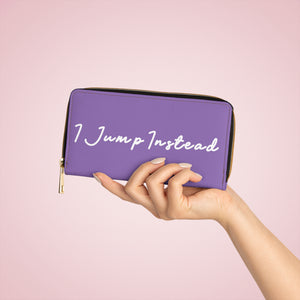 I Jump Instead Trophy Wallet - Lavish Purple w/ White Logo