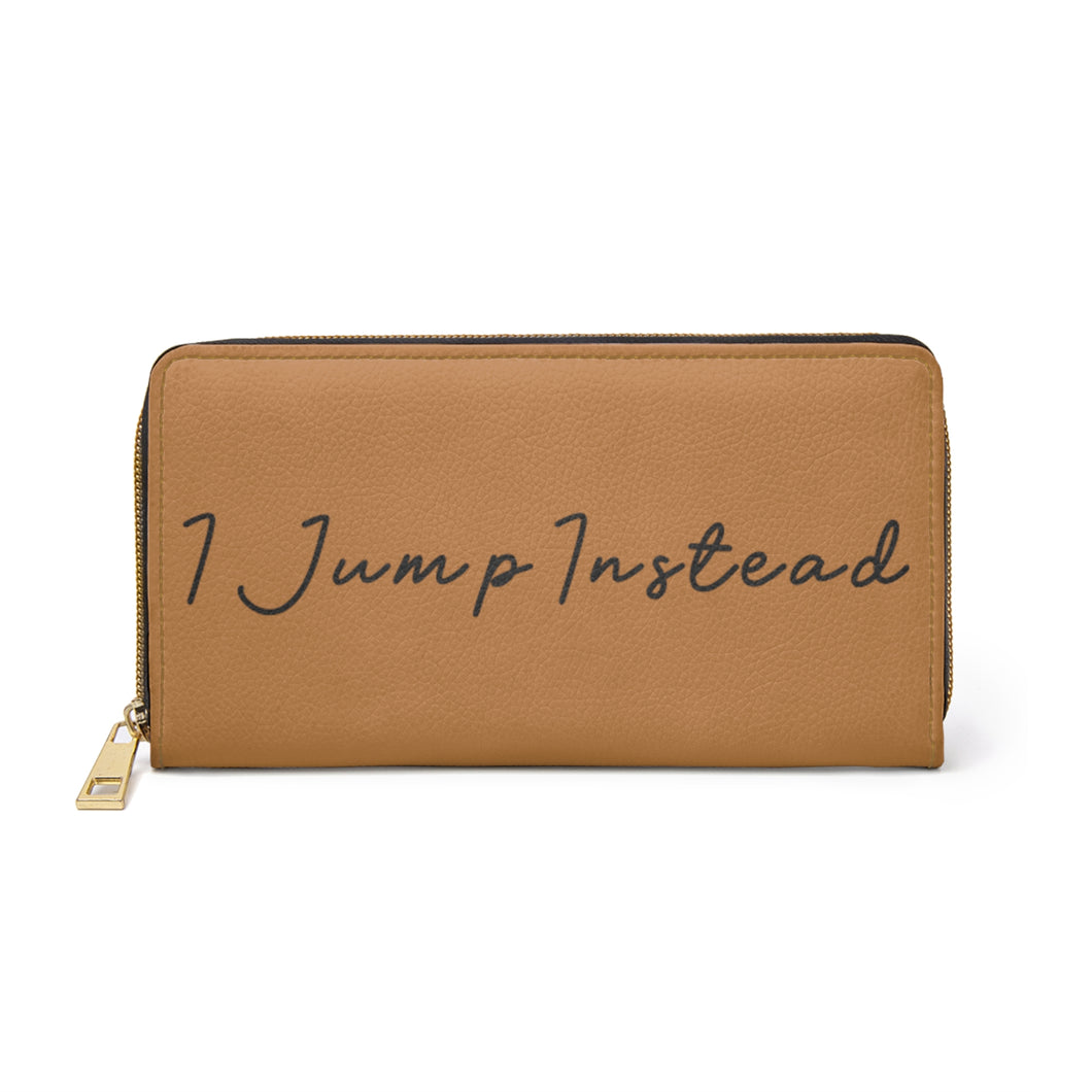 I Jump Instead Trophy Wallet - Toffee w/ Black Logo