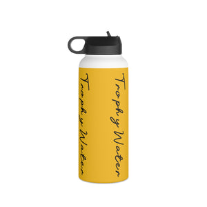 I Jump Instead Stainless Steel Water Bottle - Zesty Lemon w/ Black Logo