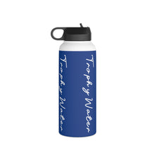 Load image into Gallery viewer, I Jump Instead Stainless Steel Water Bottle - Moody Blue w/ White Logo
