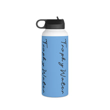 Load image into Gallery viewer, I Jump Instead Stainless Steel Water Bottle - Baby Blue w/ Black Logo
