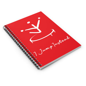 I Jump Instead Spiral Notebook - Showstopper Red w/ White Logo