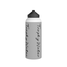 Load image into Gallery viewer, I Jump Instead Stainless Steel Water Bottle - Airy Grey w/ Black Logo
