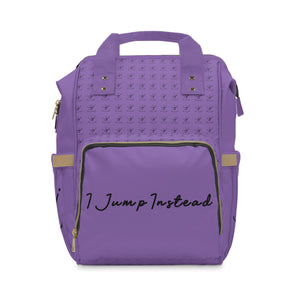 I Jump Instead Trophy Backpack - Lavish Purple w/ Black Logo