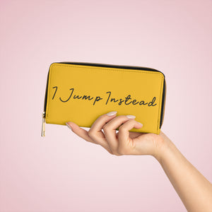 I Jump Instead Trophy Wallet - Zesty Lemon w/ Black Logo