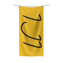 Load image into Gallery viewer, IJI Beach Towel - Zesty Lemon w/ Black Logo
