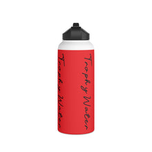 Load image into Gallery viewer, I Jump Instead Stainless Steel Water Bottle - Showstopper Red w/ Black Logo
