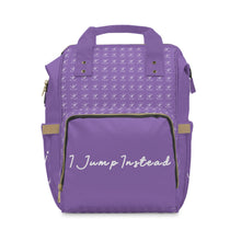 Load image into Gallery viewer, I Jump Instead Trophy Backpack - Lavish Purple w/ White Logo
