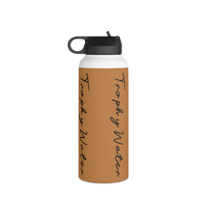 I Jump Instead Stainless Steel Water Bottle - Toffee w/ Black Logo