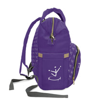 Load image into Gallery viewer, I Jump Instead Trophy Backpack - Polished Purple w/ White Logo
