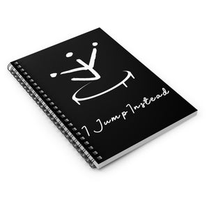 Jump Instead Spiral Notebook - Black w/ White Logo