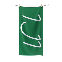 Load image into Gallery viewer, IJI Beach Towel - Evergreen w/ White Logo
