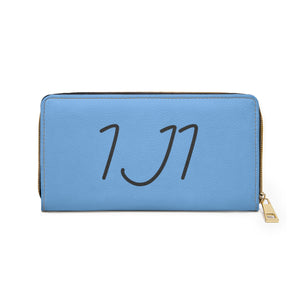 I Jump Instead Trophy Wallet - Baby Blue w/ Black Logo