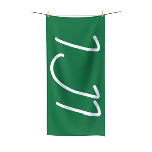 IJI Beach Towel - Evergreen w/ White Logo