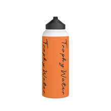 Load image into Gallery viewer, I Jump Instead Stainless Steel Water Bottle - Tangerine Orange w/ Black Logo
