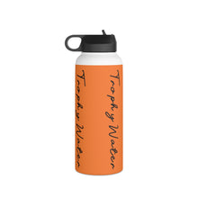 Load image into Gallery viewer, I Jump Instead Stainless Steel Water Bottle - Tangerine Orange w/ Black Logo
