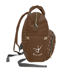 I Jump Instead Trophy Backpack - Cocoa Brown w/ White Logo