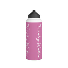 Load image into Gallery viewer, I Jump Instead Stainless Steel Water Bottle - Blush Pink w/ White Logo
