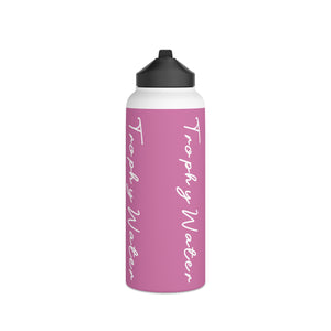 I Jump Instead Stainless Steel Water Bottle - Blush Pink w/ White Logo