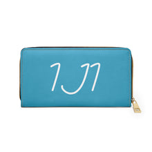 Load image into Gallery viewer, I Jump Instead Trophy Wallet - Aquatic Blue w/ White Logo
