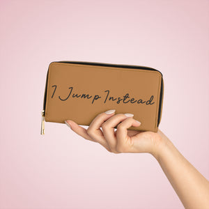 I Jump Instead Trophy Wallet - Toffee w/ Black Logo