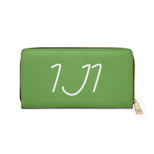 I Jump Instead Trophy Wallet - Earthy Green w/ White Logo