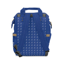 Load image into Gallery viewer, I Jump Instead Trophy Backpack - Moody Blue w/ White Logo
