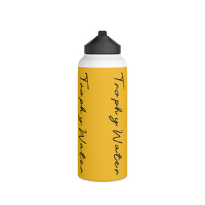 I Jump Instead Stainless Steel Water Bottle - Zesty Lemon w/ Black Logo