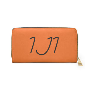 I Jump Instead Trophy Wallet - Tangerine Orange w/ Black Logo