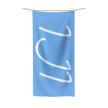 Load image into Gallery viewer, IJI Beach Towel - Baby Blue w/ White Logo
