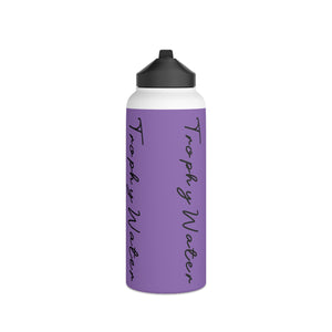 I Jump Instead Stainless Steel Water Bottle - Lavish Purple w/ Black Logo