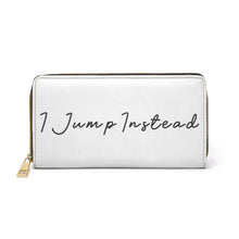 Load image into Gallery viewer, I Jump Instead Trophy Wallet - Crispy White w/ Black Logo
