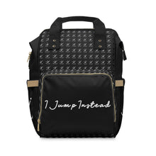 Load image into Gallery viewer, I Jump Instead Trophy Backpack - Modern Black w/ White Logo
